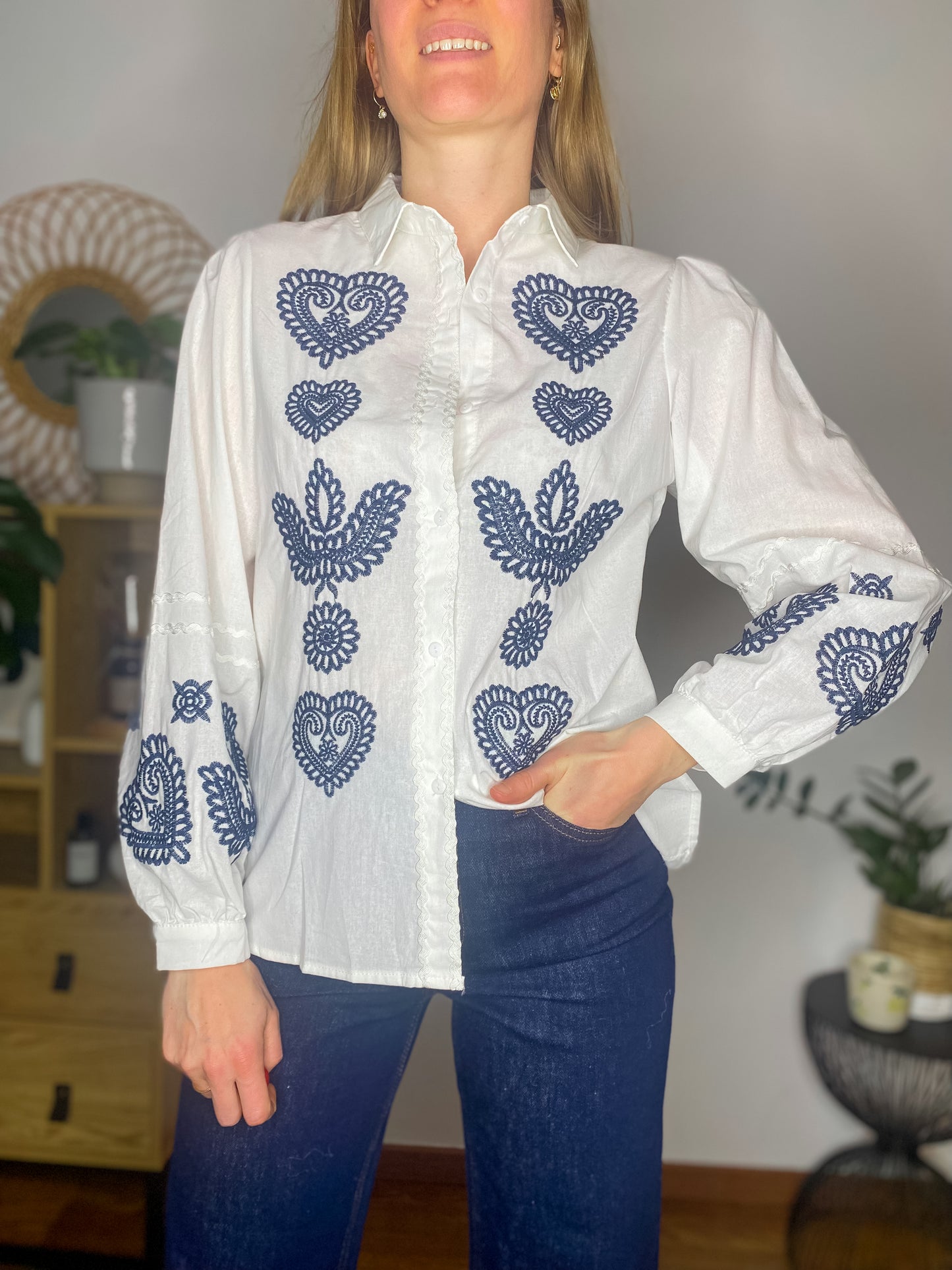 Chemise Mathilde bleu marine - Margothe