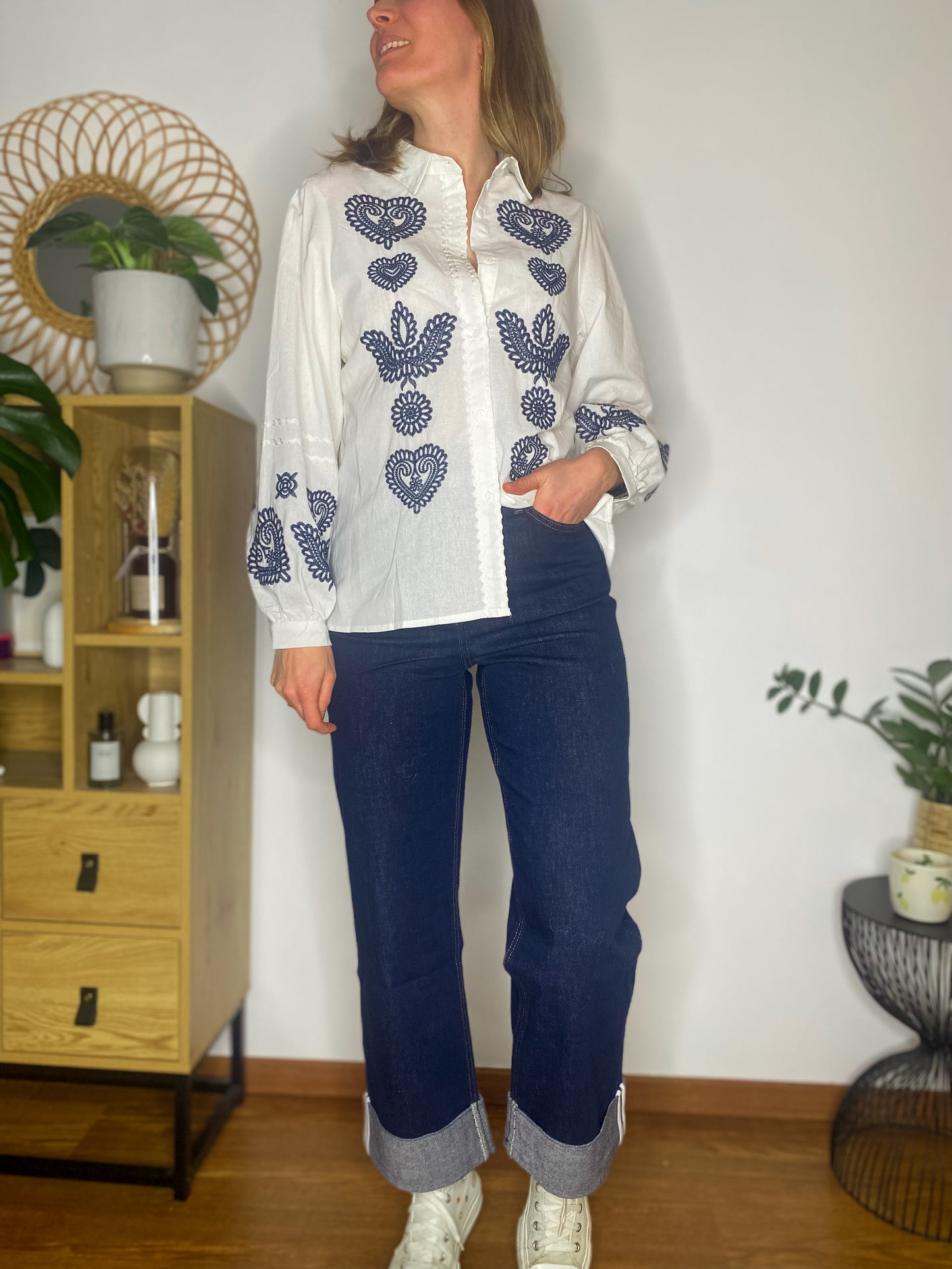 Chemise Mathilde bleu marine - Margothe