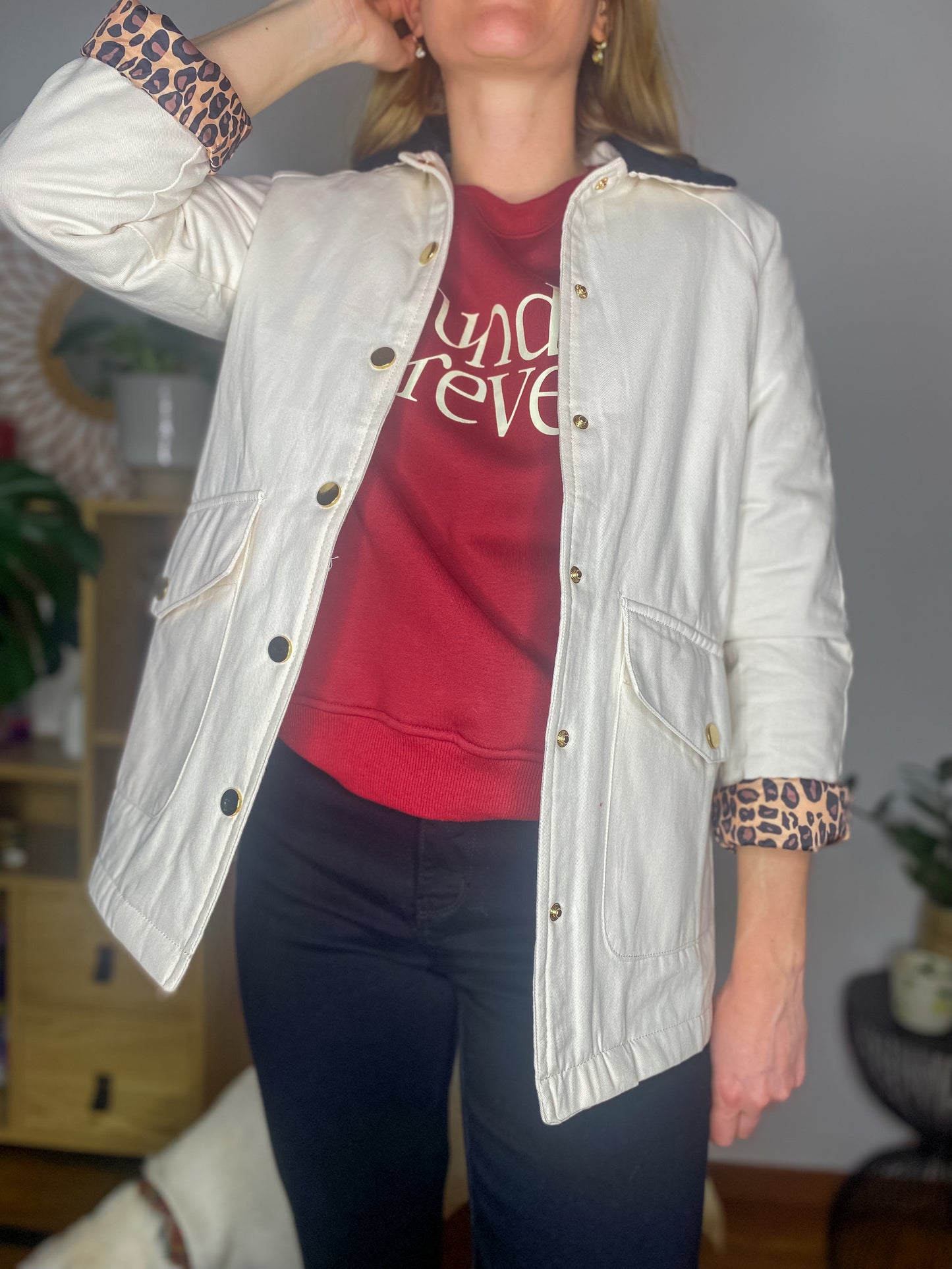 Veste Alice beige léopard - Margothe