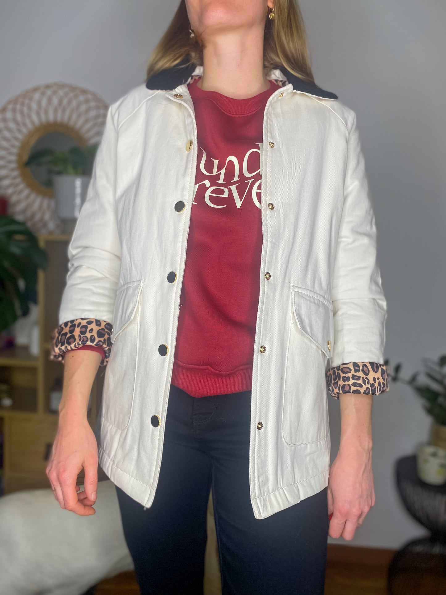 Veste Alice beige léopard - Margothe