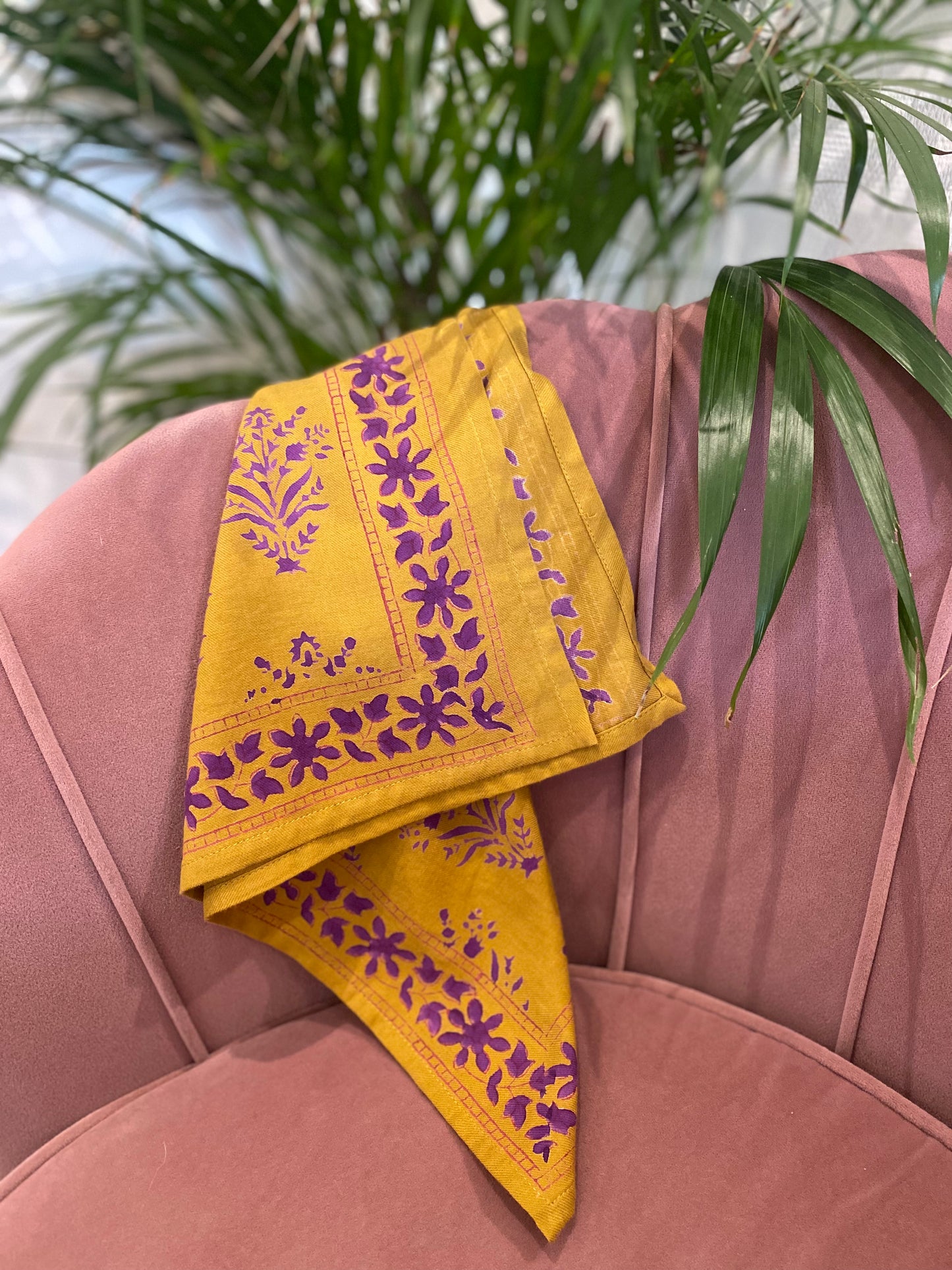 Petit Foulard Galatie Caramel Byzantine - Margothe