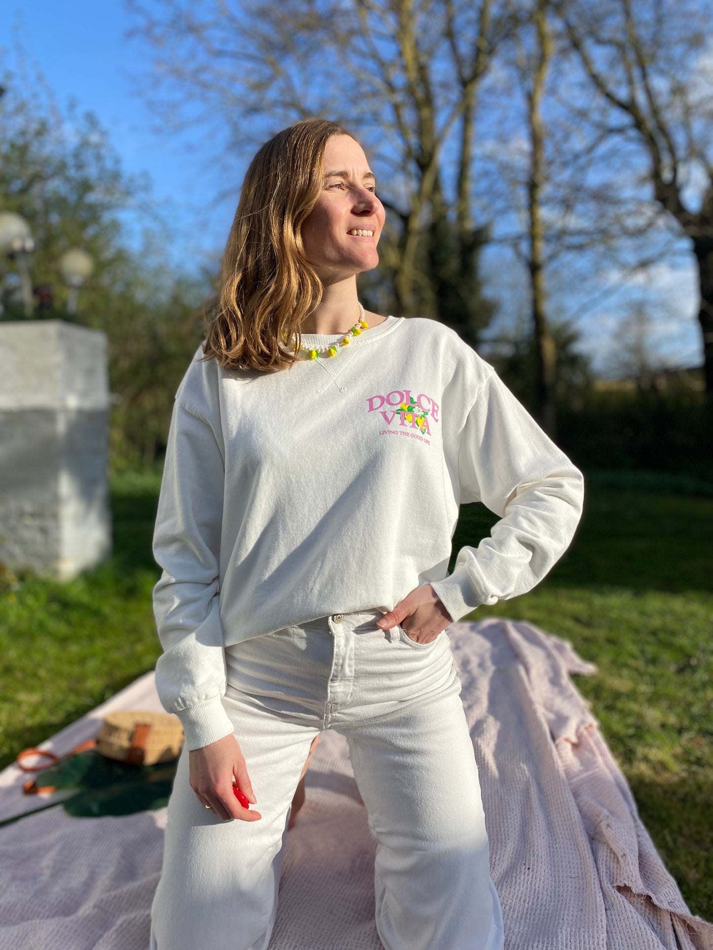 Sweat Dolce Vita blanc
