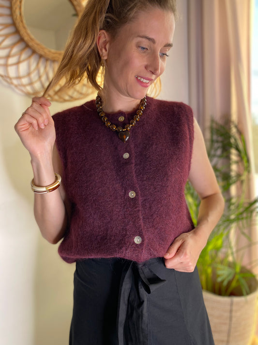 Pull Liam bordeaux - Margothe
