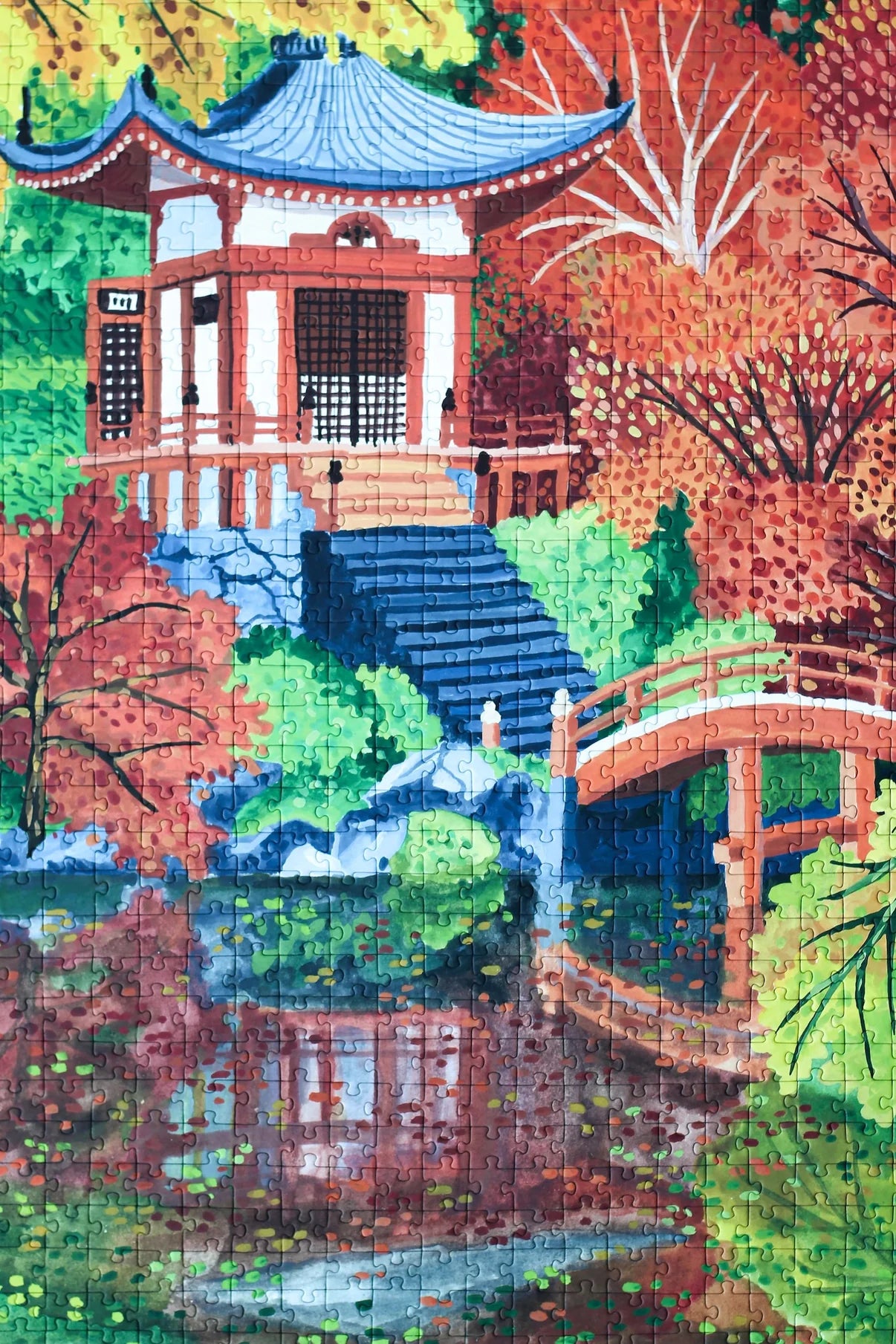 Puzzle Kyoto Temple - 1000 pièces - Piecely - Margothe