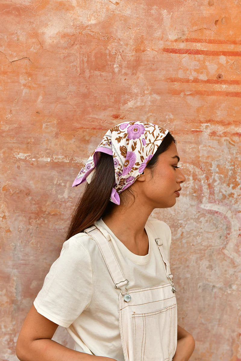 Petit foulard Ani lilas - Byzantine