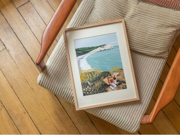 Coffret de peinture au numéro - Picnic à Étretat - Margothe