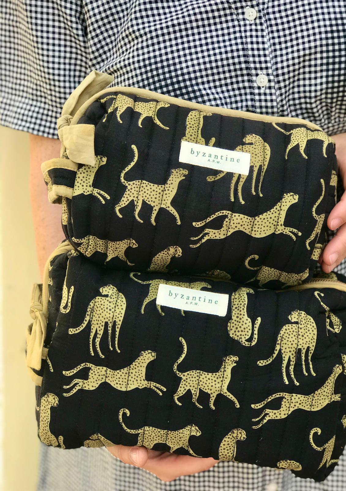 Petite trousse de toilette Fauve Nuit - Byzantine - Margothe