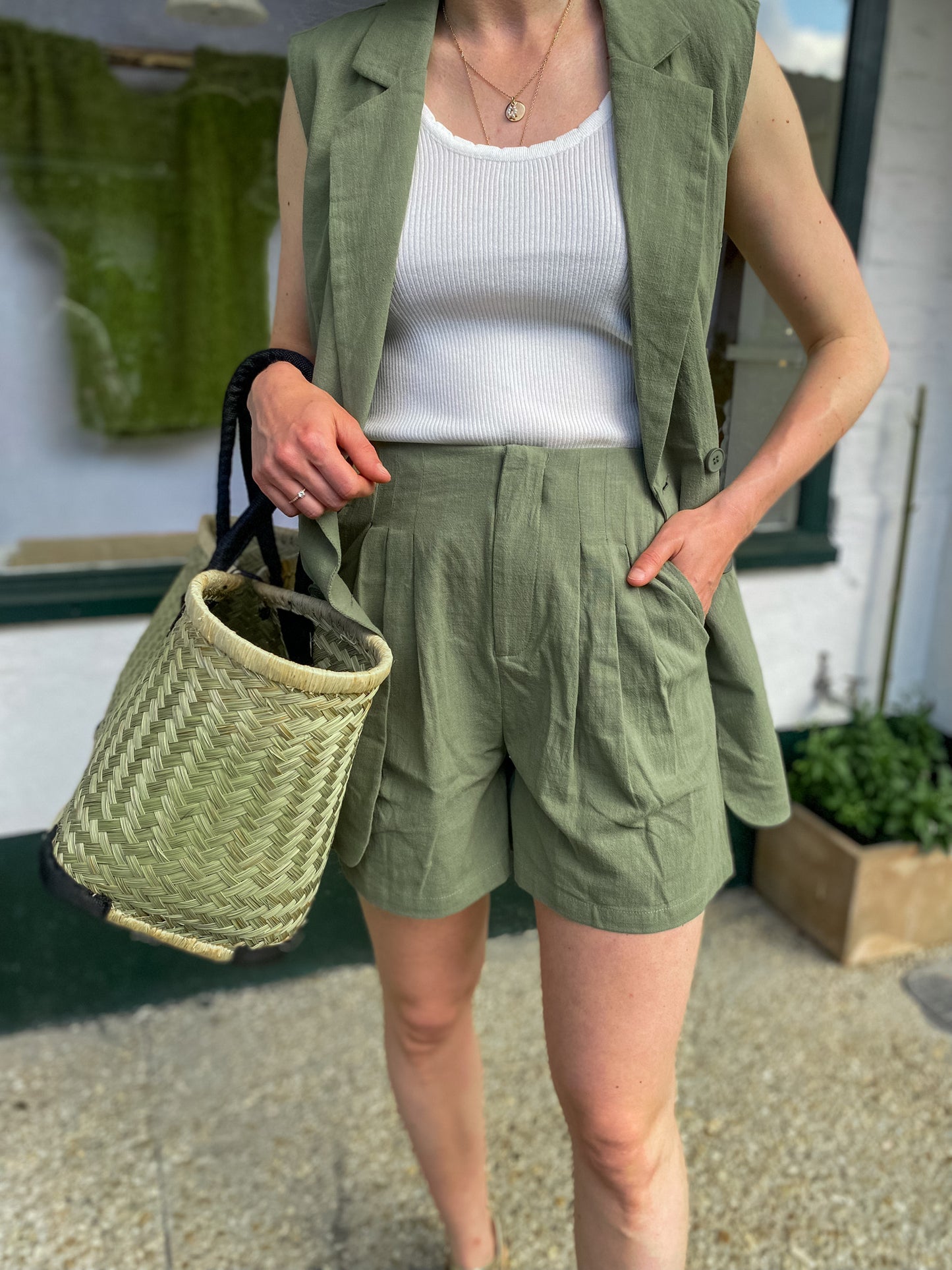Short Carla kaki - Margothe