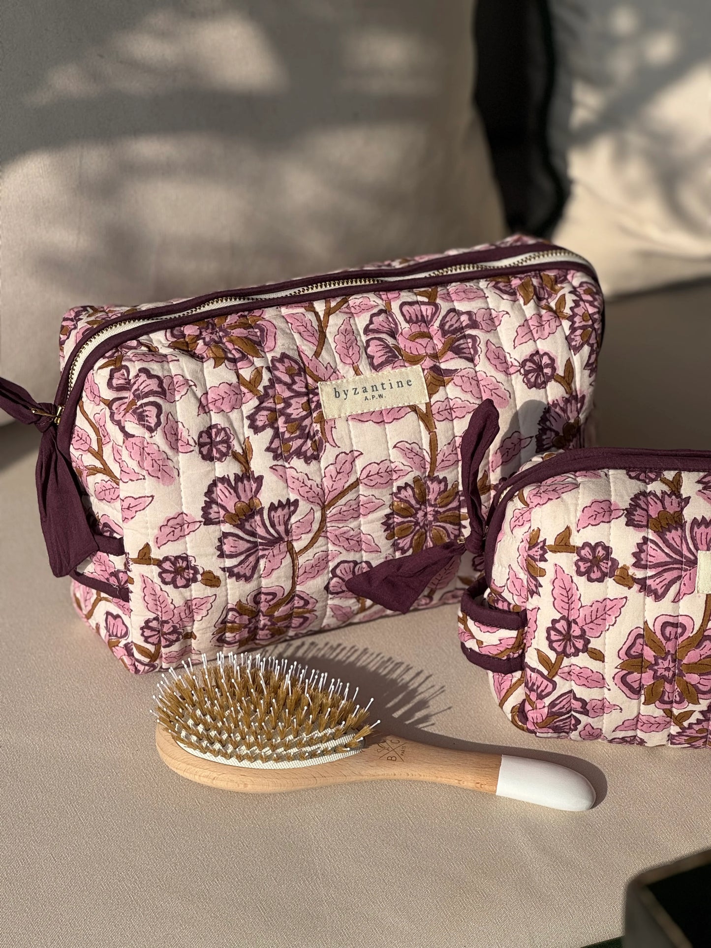 Grande trousse Carthage prune - Byzantine - Margothe