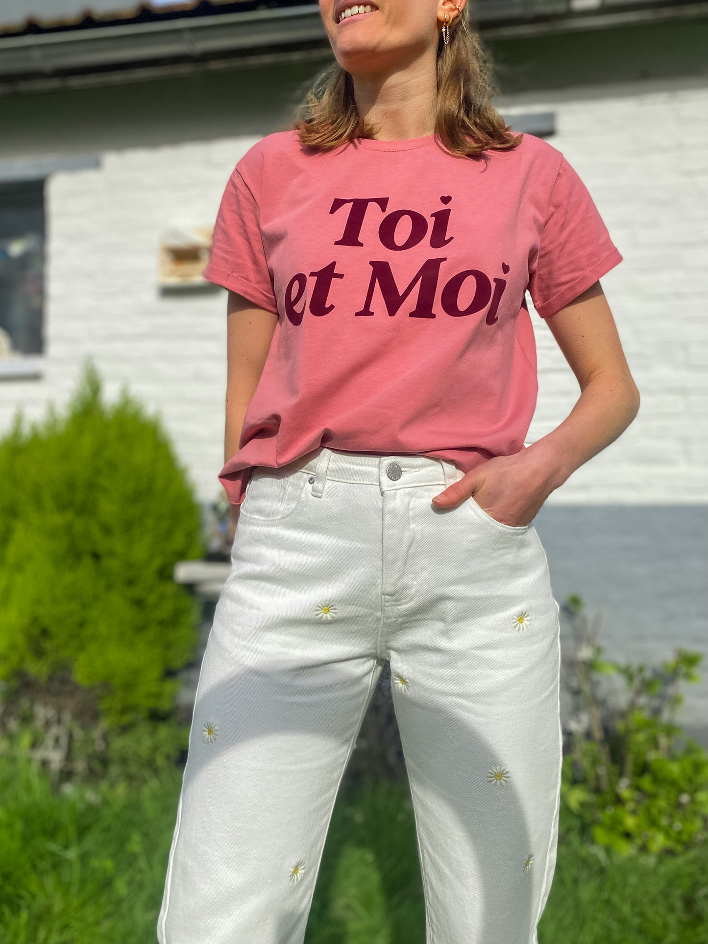 T-shirt Toi et Moi rose - Margothe