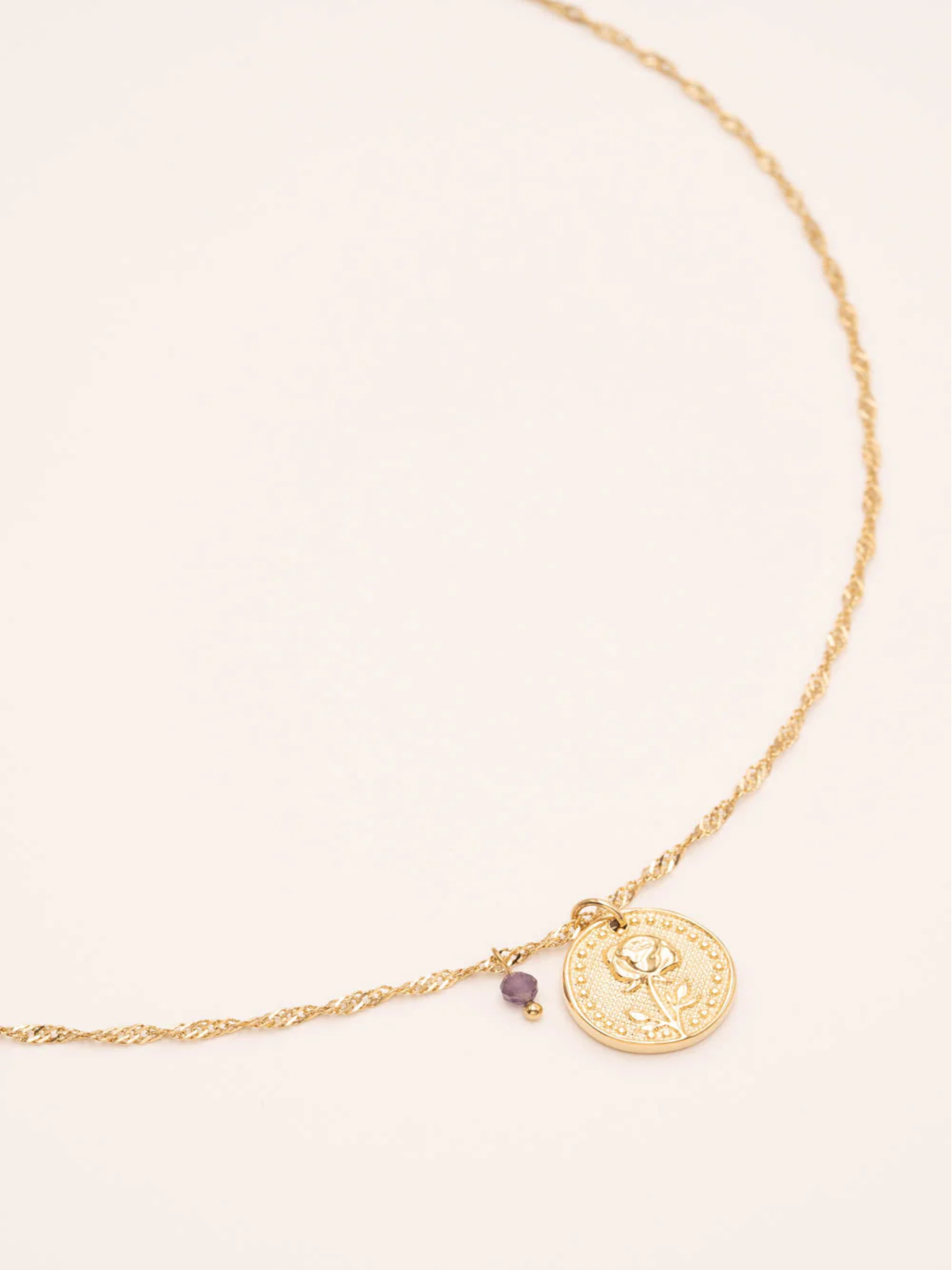 Collier Fleur de naissance - Juin