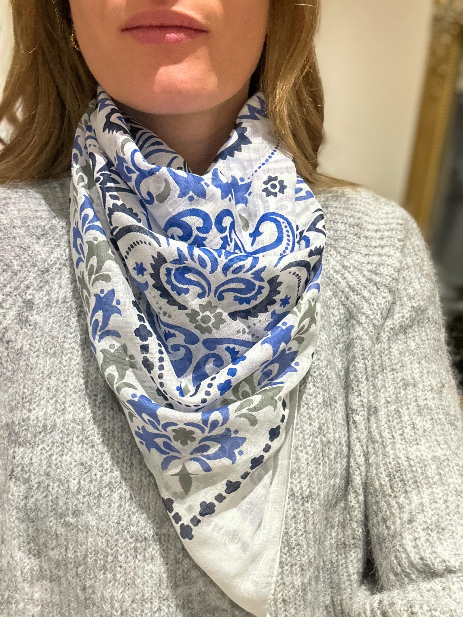 Foulard Lisboa bleu