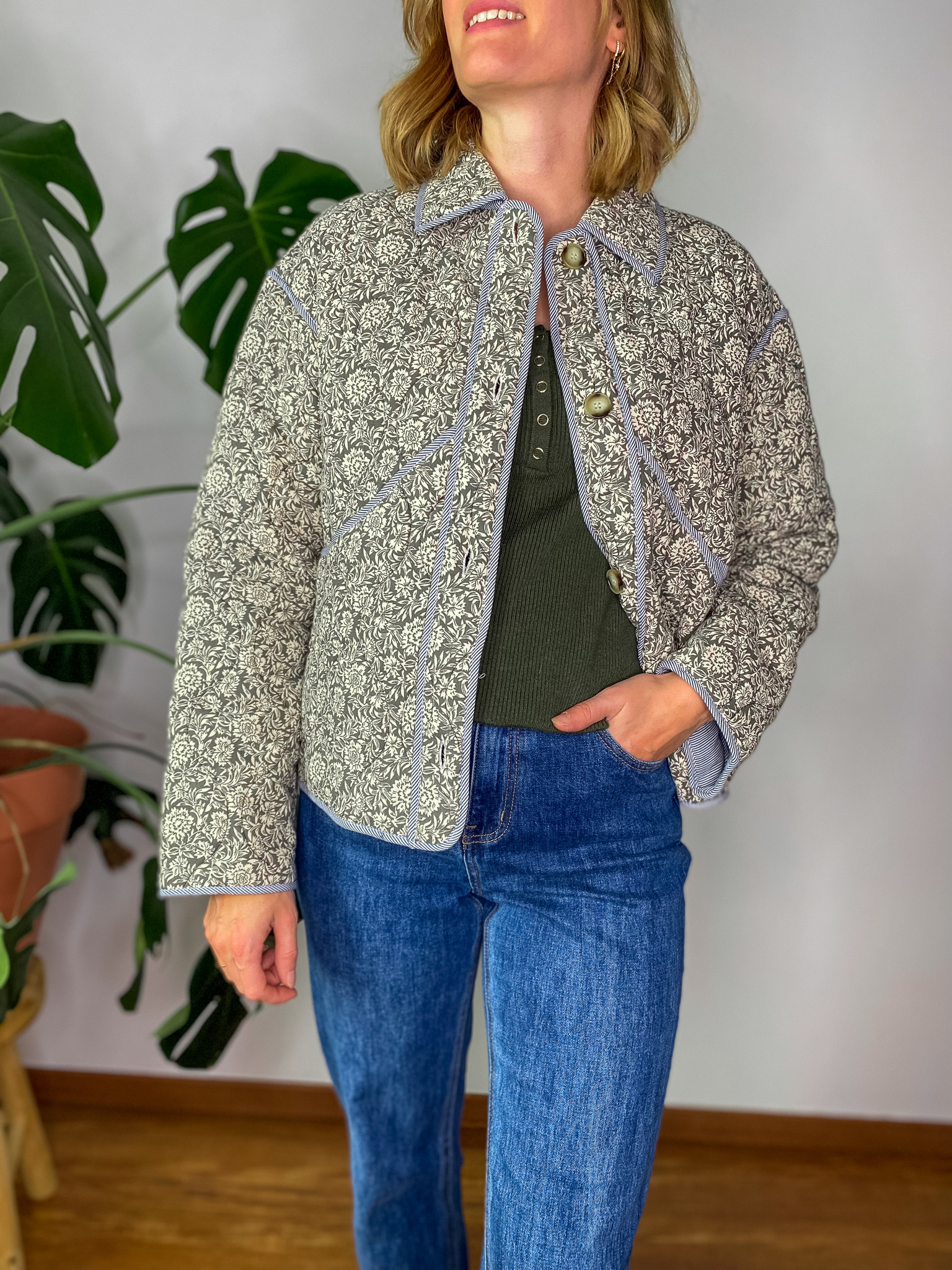 Veste Verlaine liberty gris