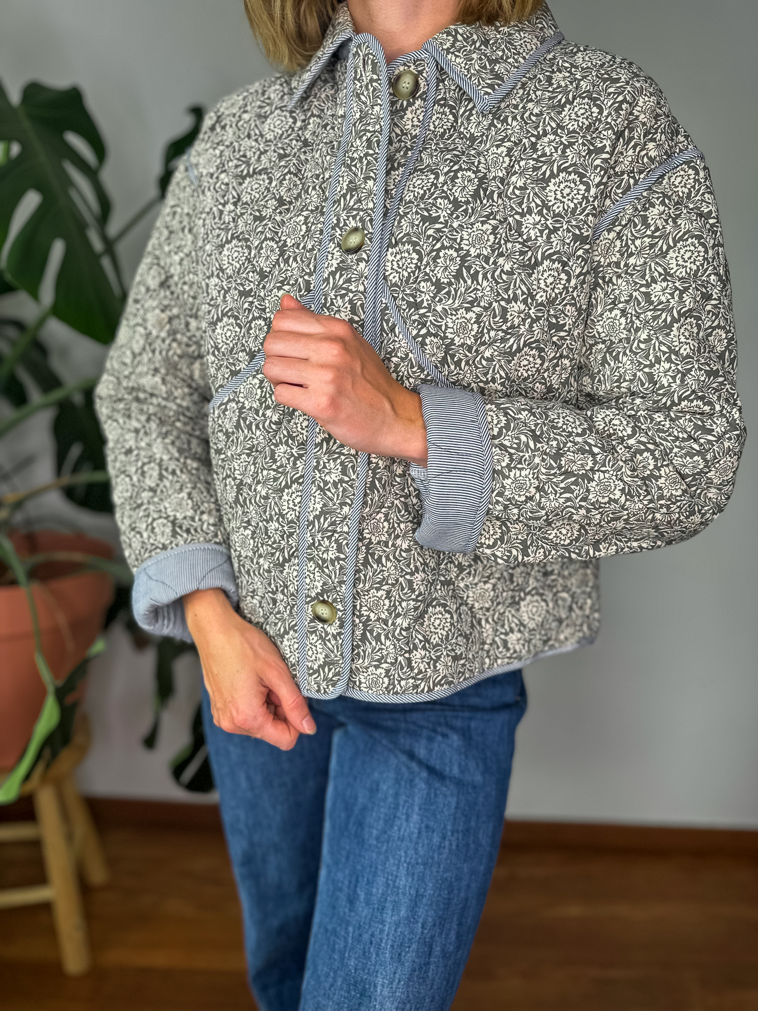 Veste Verlaine liberty gris