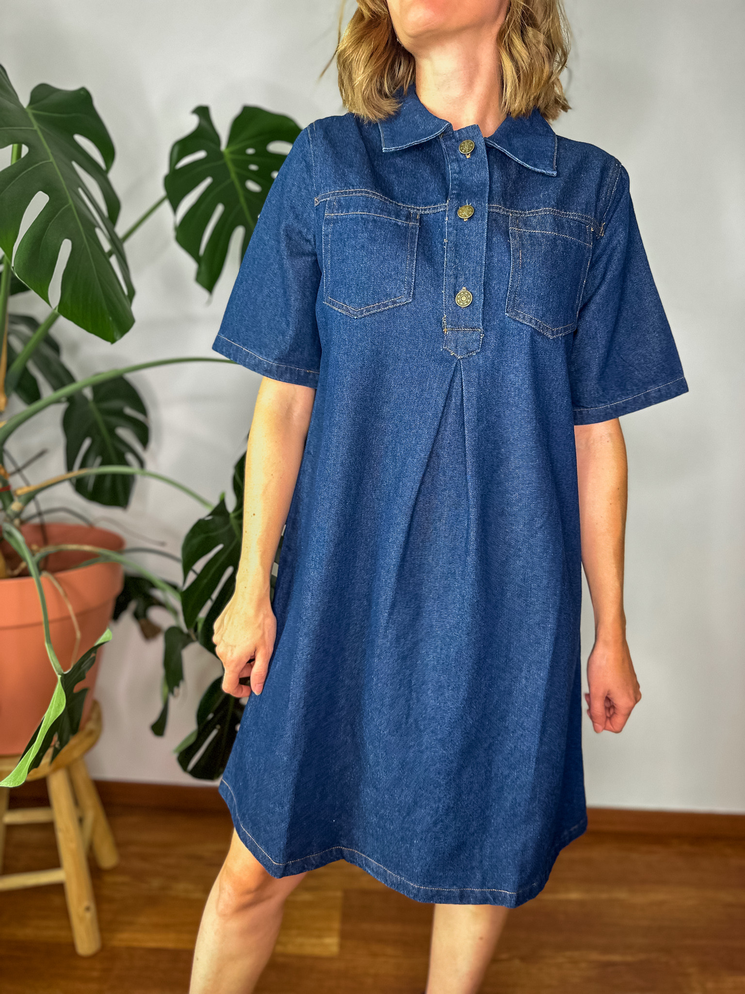 Robe Dalia en jean bleu