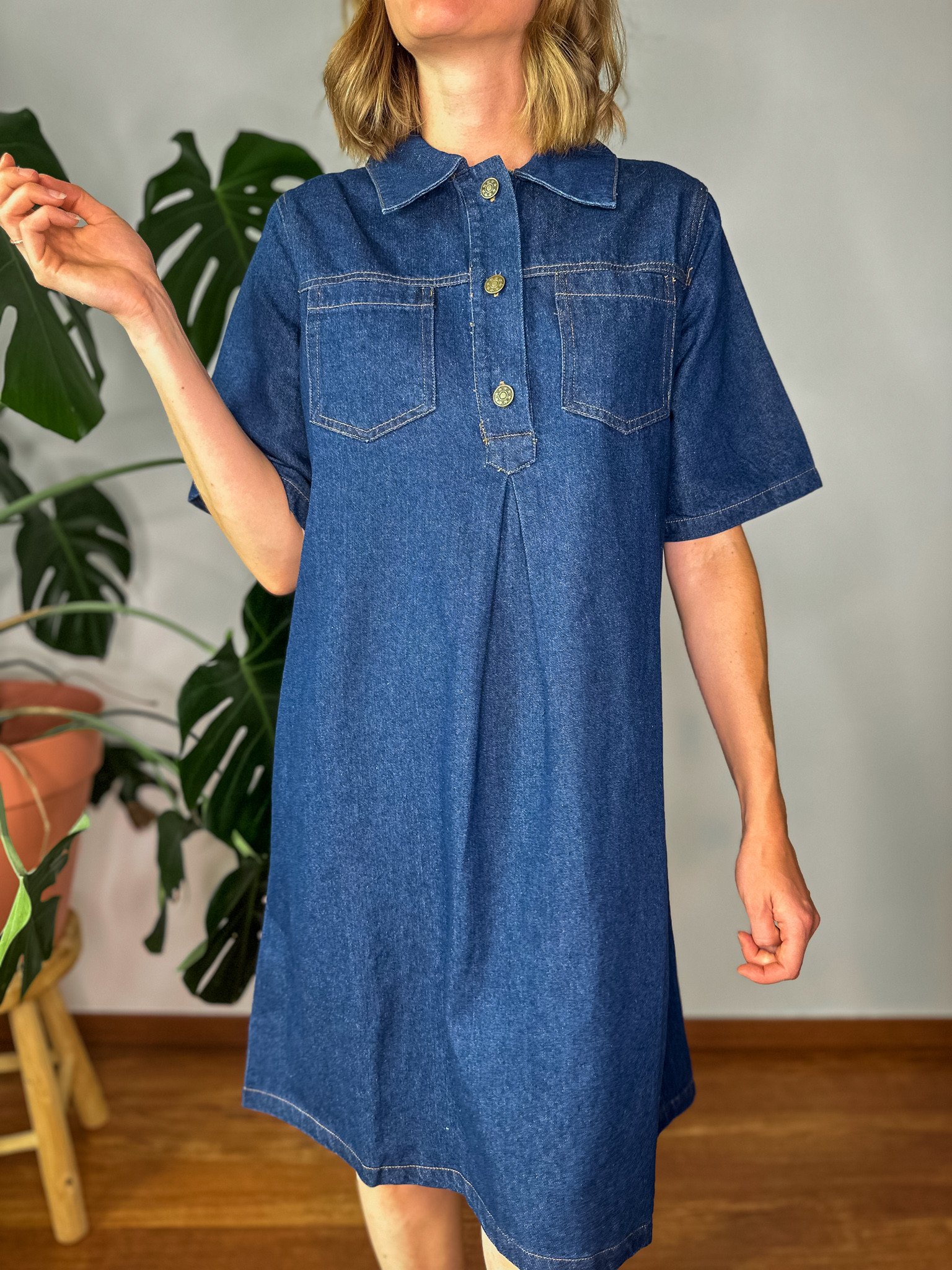 Robe Dalia en jean bleu