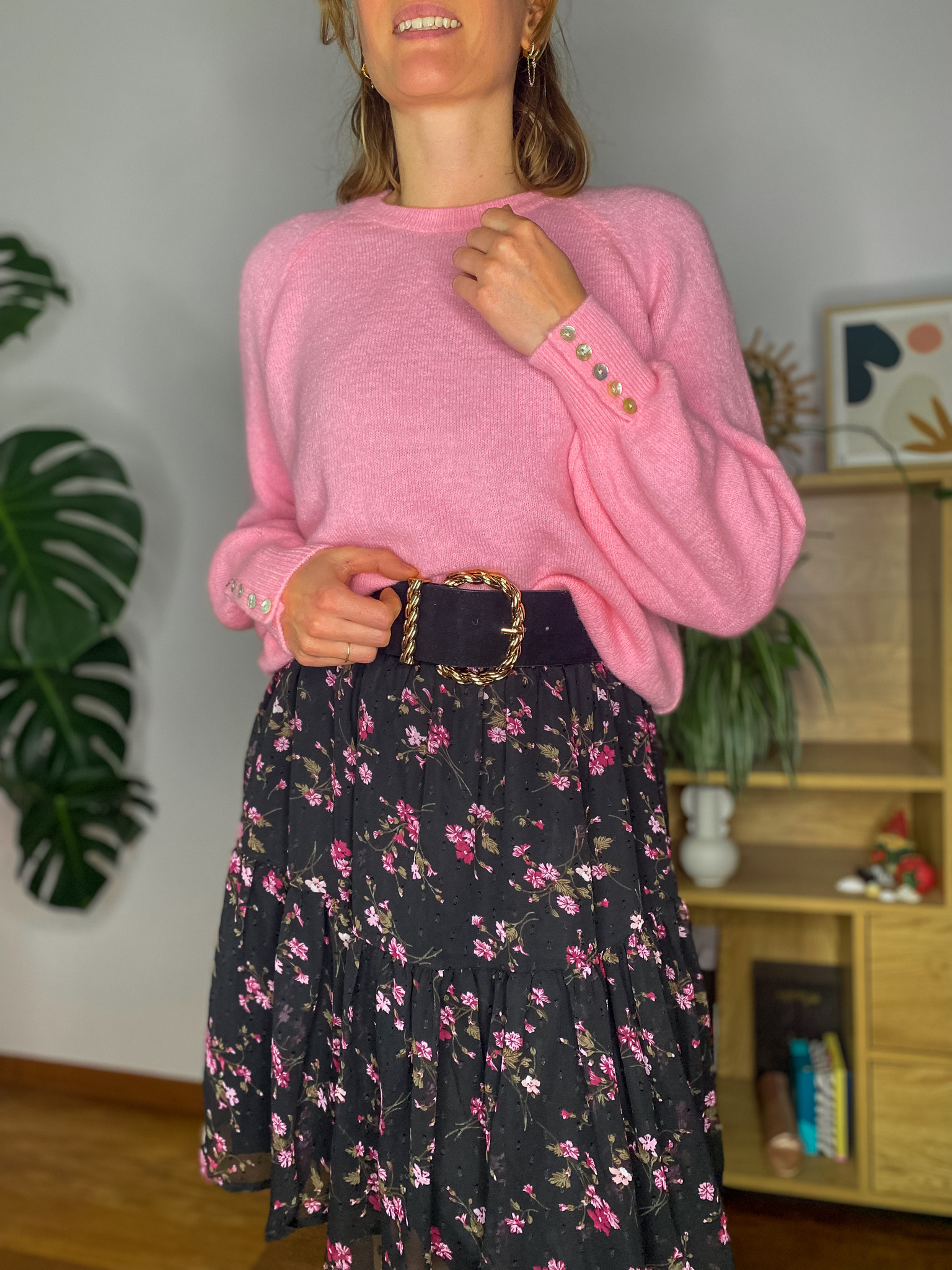 Pull Mila rose en alpaga