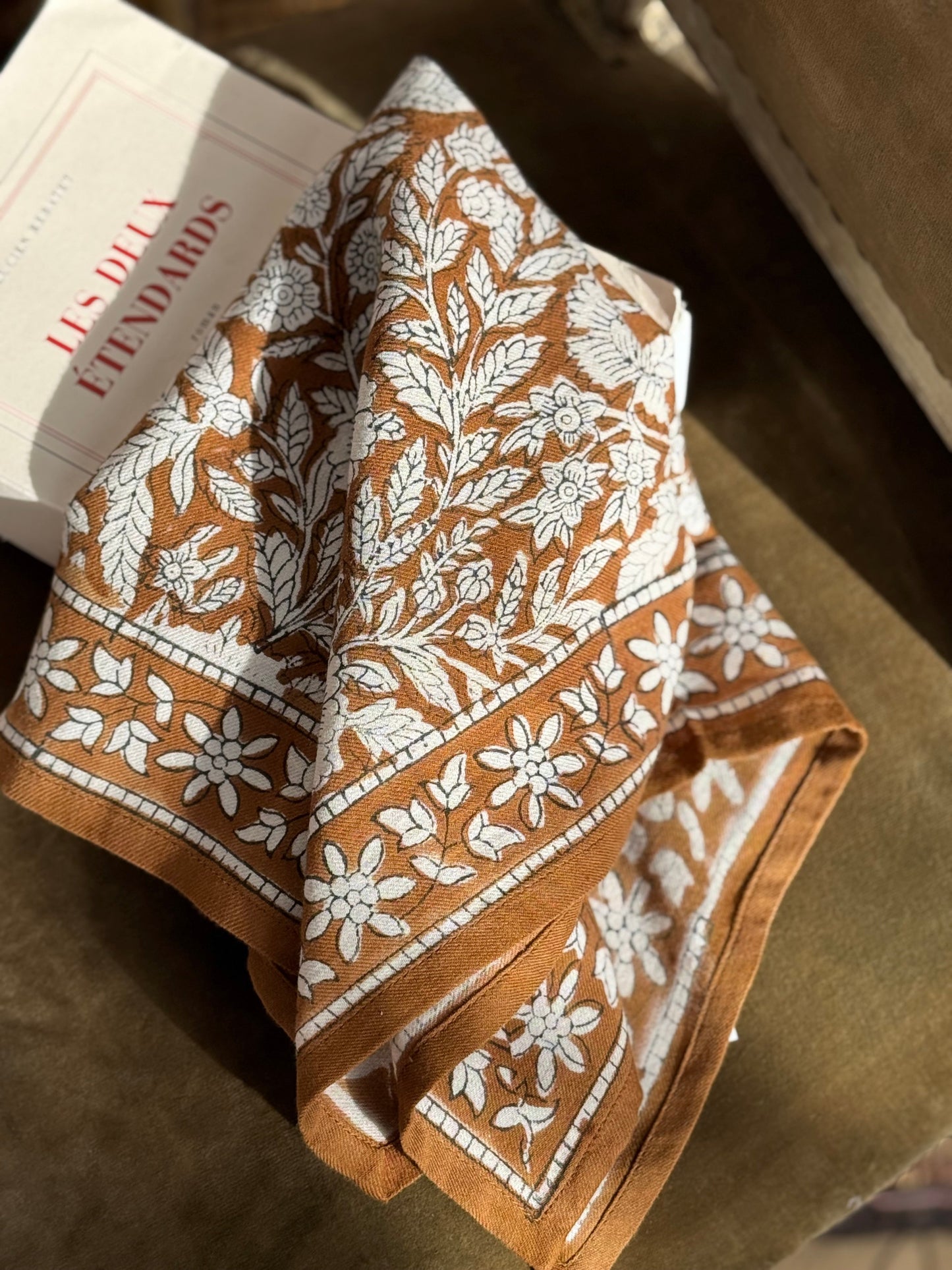 Petit foulard ANTIOCHE Havane