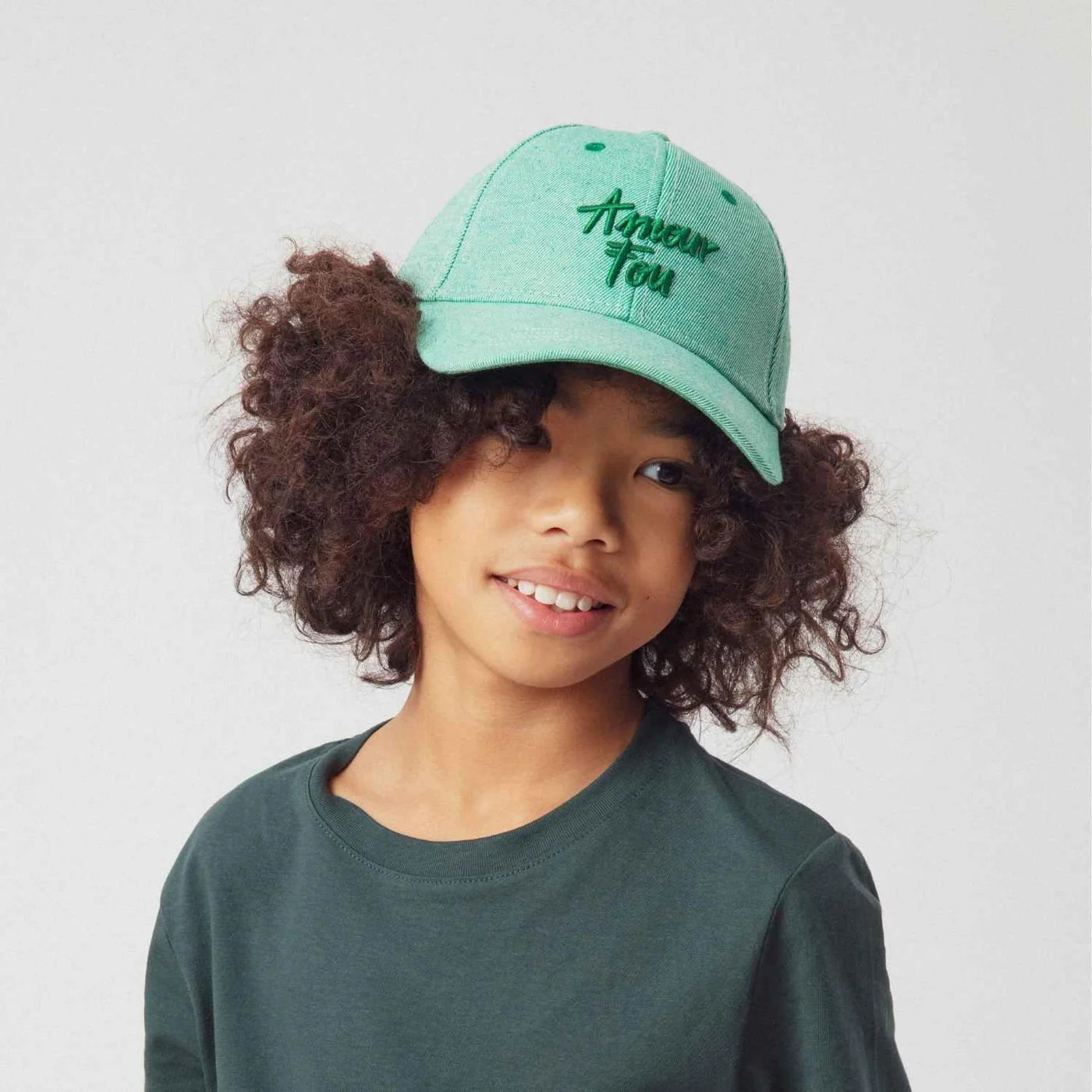 Casquette Amour fou vert - Enfant - Margothe
