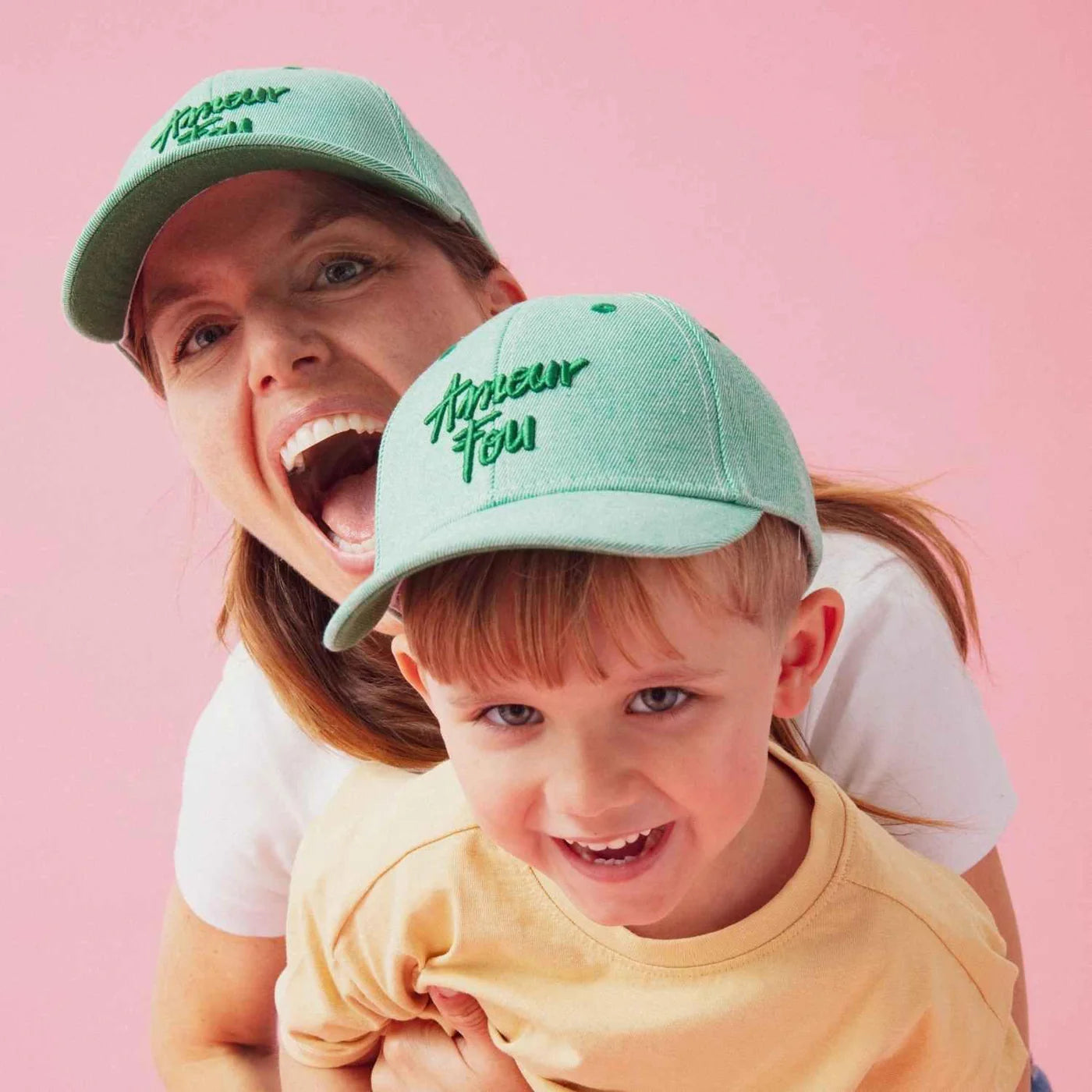 Casquette Amour fou vert - Enfant - Margothe