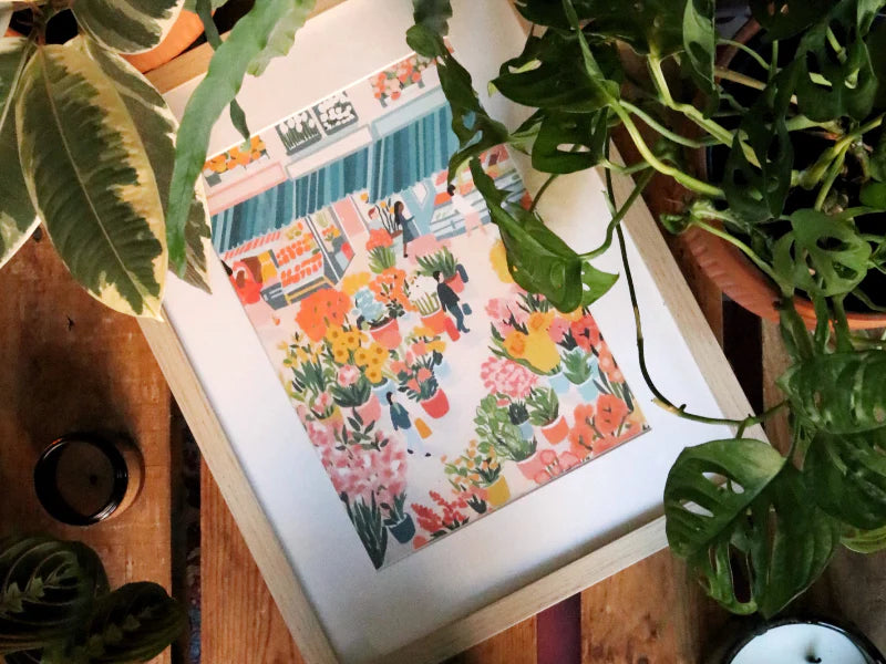 Coffret peinture au numéro - Flower Market - Margothe