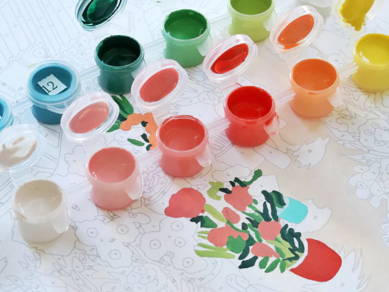 Coffret peinture au numéro - Flower Market - Margothe