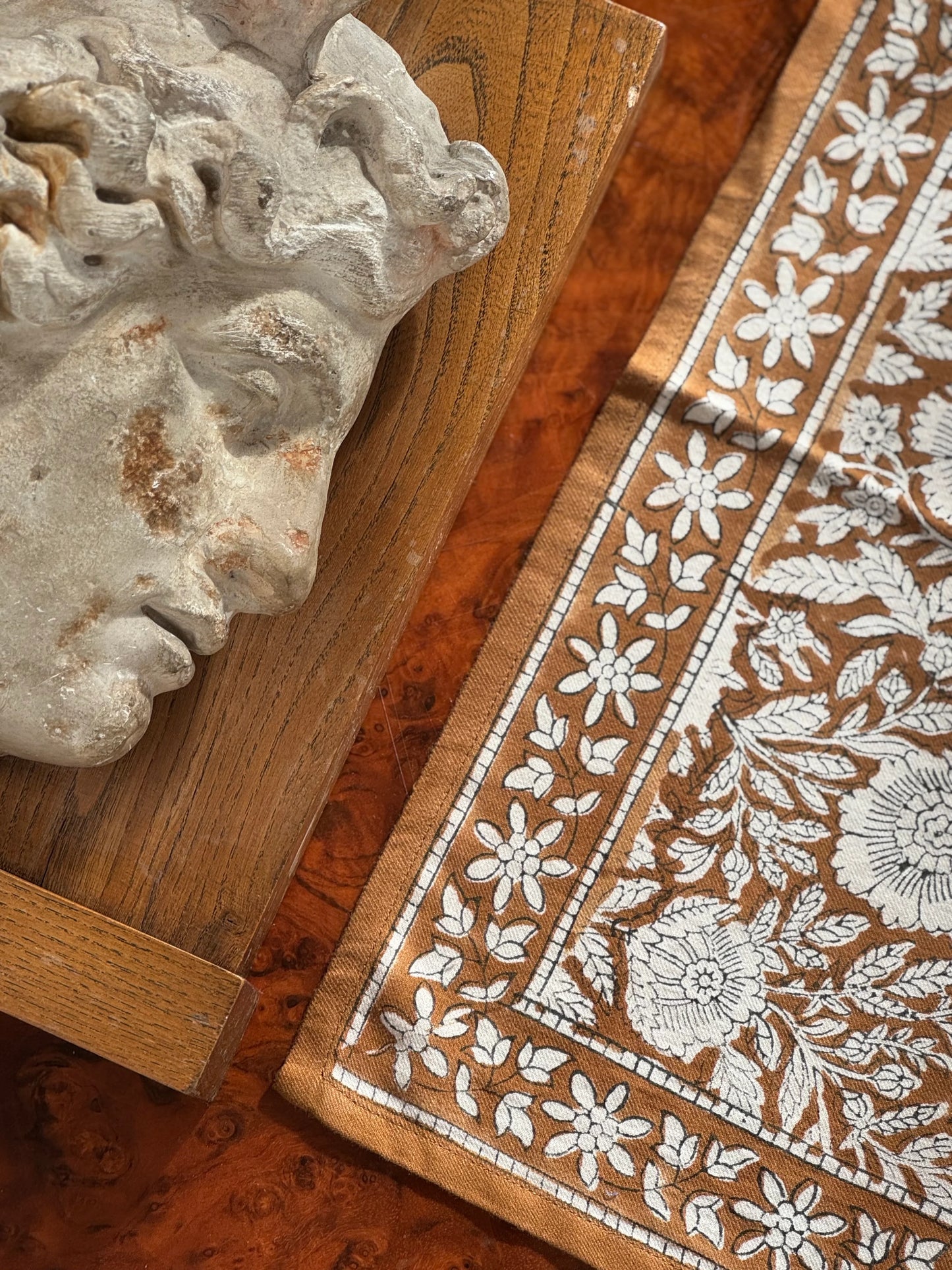 Petit foulard ANTIOCHE Havane - Byzantine - Margothe
