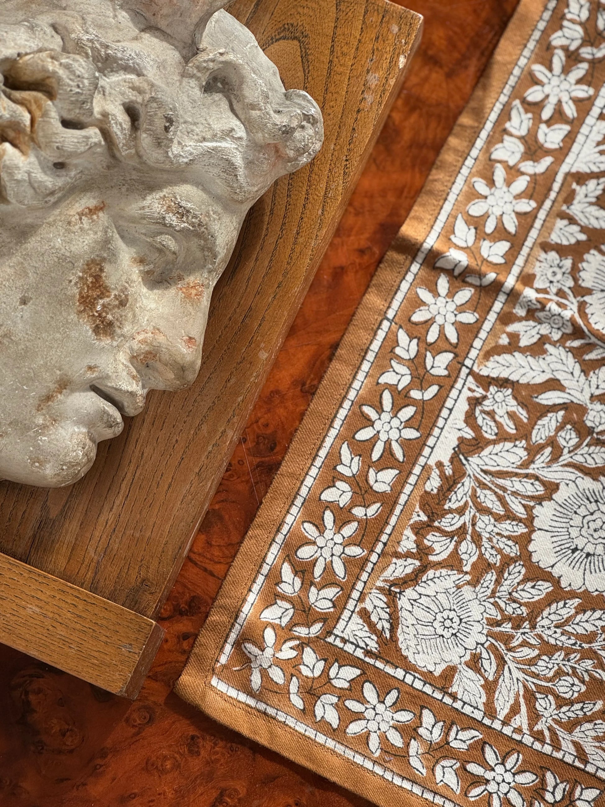 Petit foulard ANTIOCHE Havane - Byzantine - Margothe