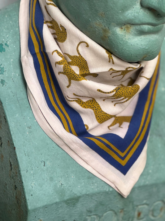 Petit foulard FAUVE Tabac