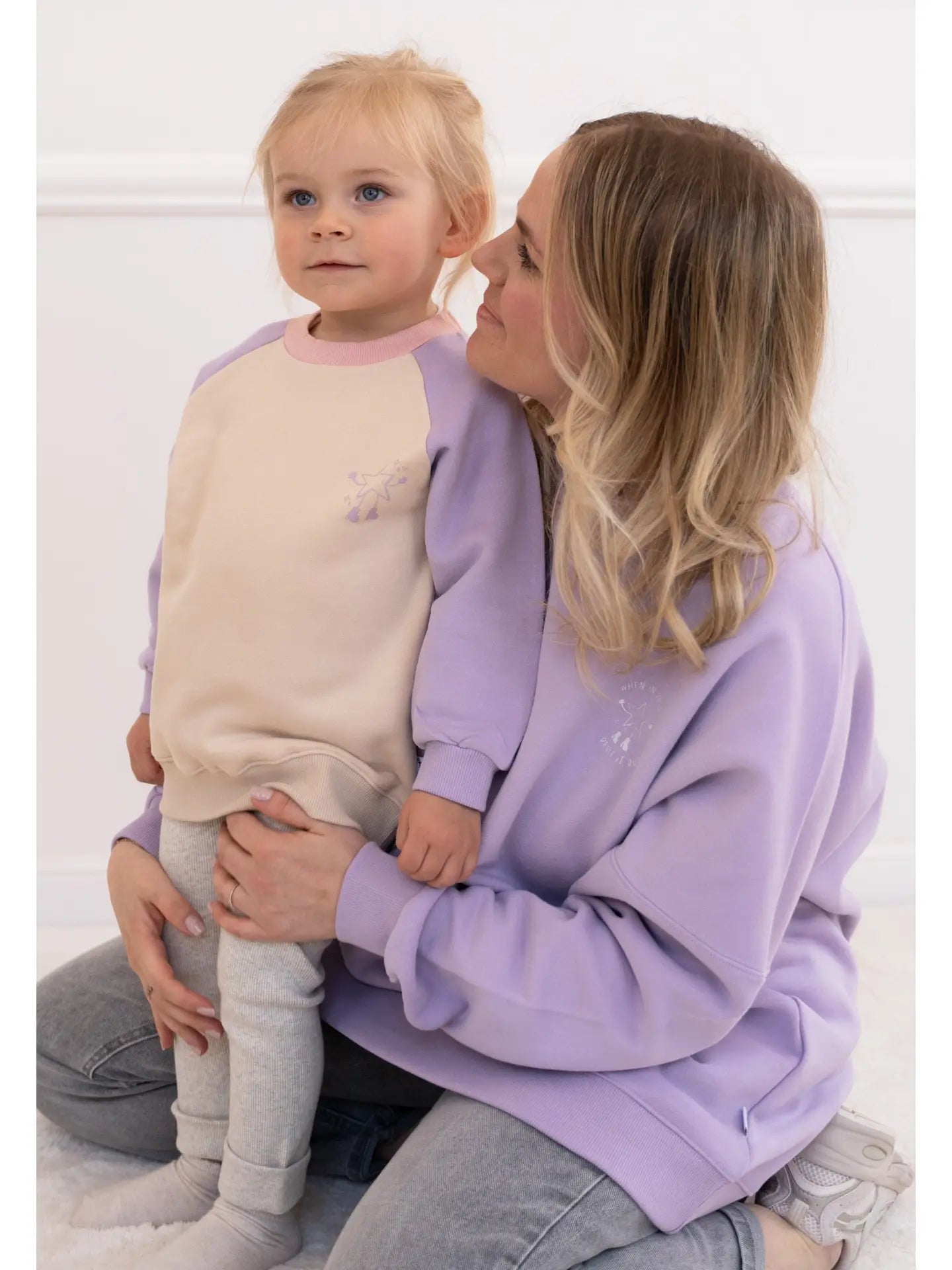 Sweat No sleep club lilas (adulte)