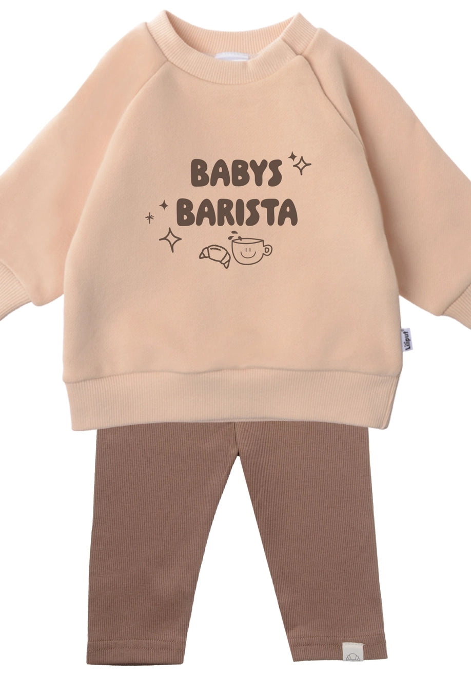 Ensemble avec sweat-shirt et leggings "Baby Barista"