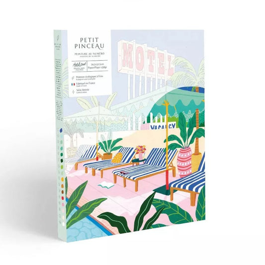 Coffret peinture au numéro - The Motel Pool - Margothe