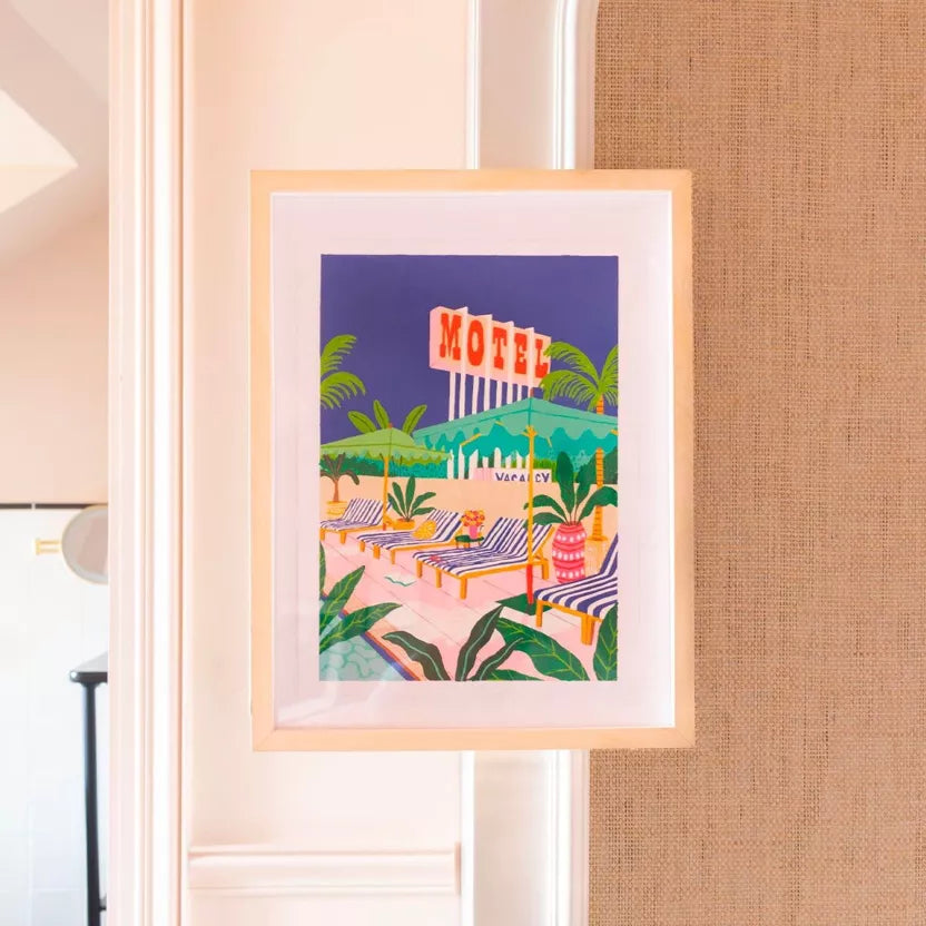 Coffret peinture au numéro - The Motel Pool - Margothe