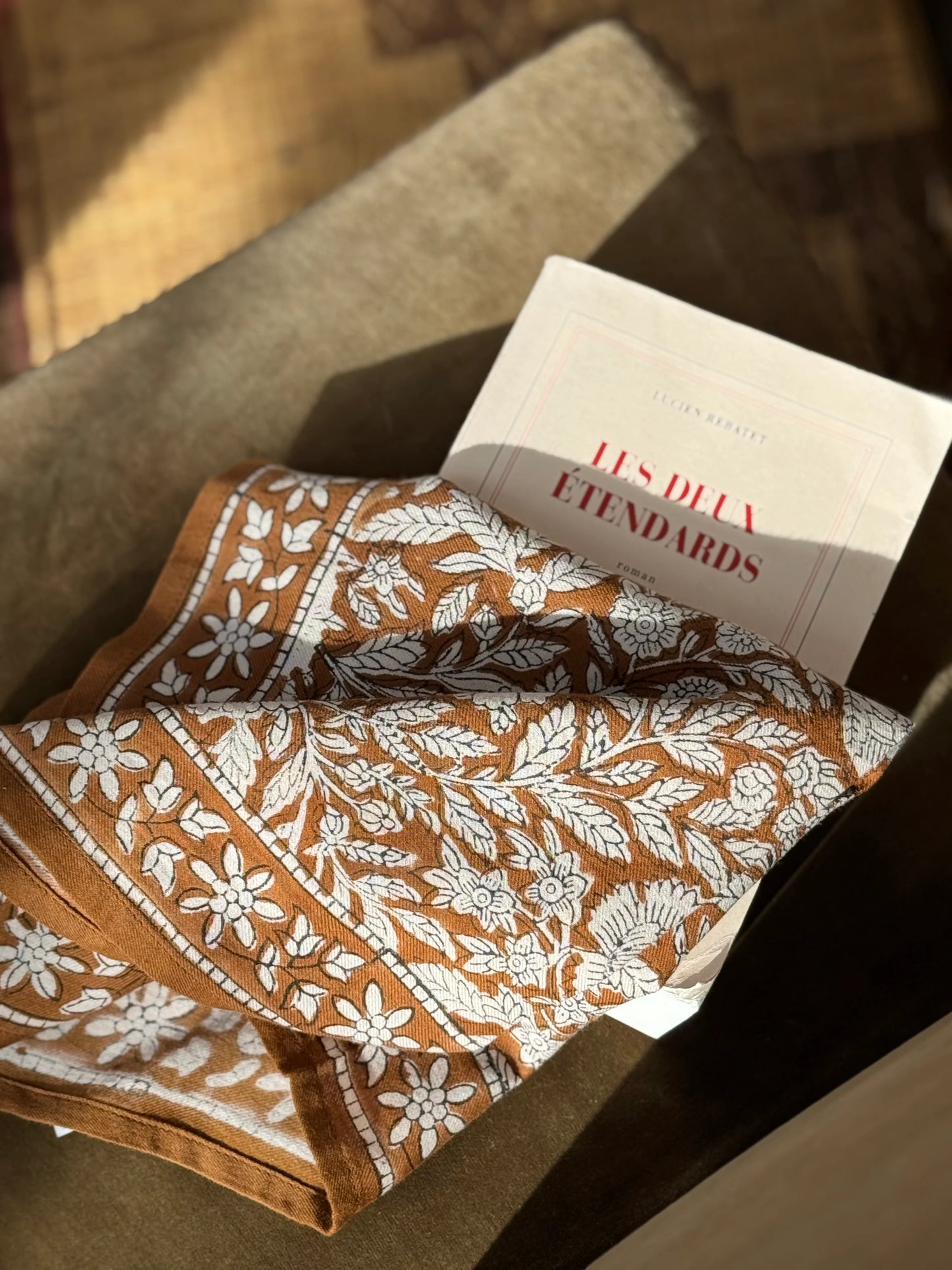 Petit foulard ANTIOCHE Havane - Byzantine - Margothe