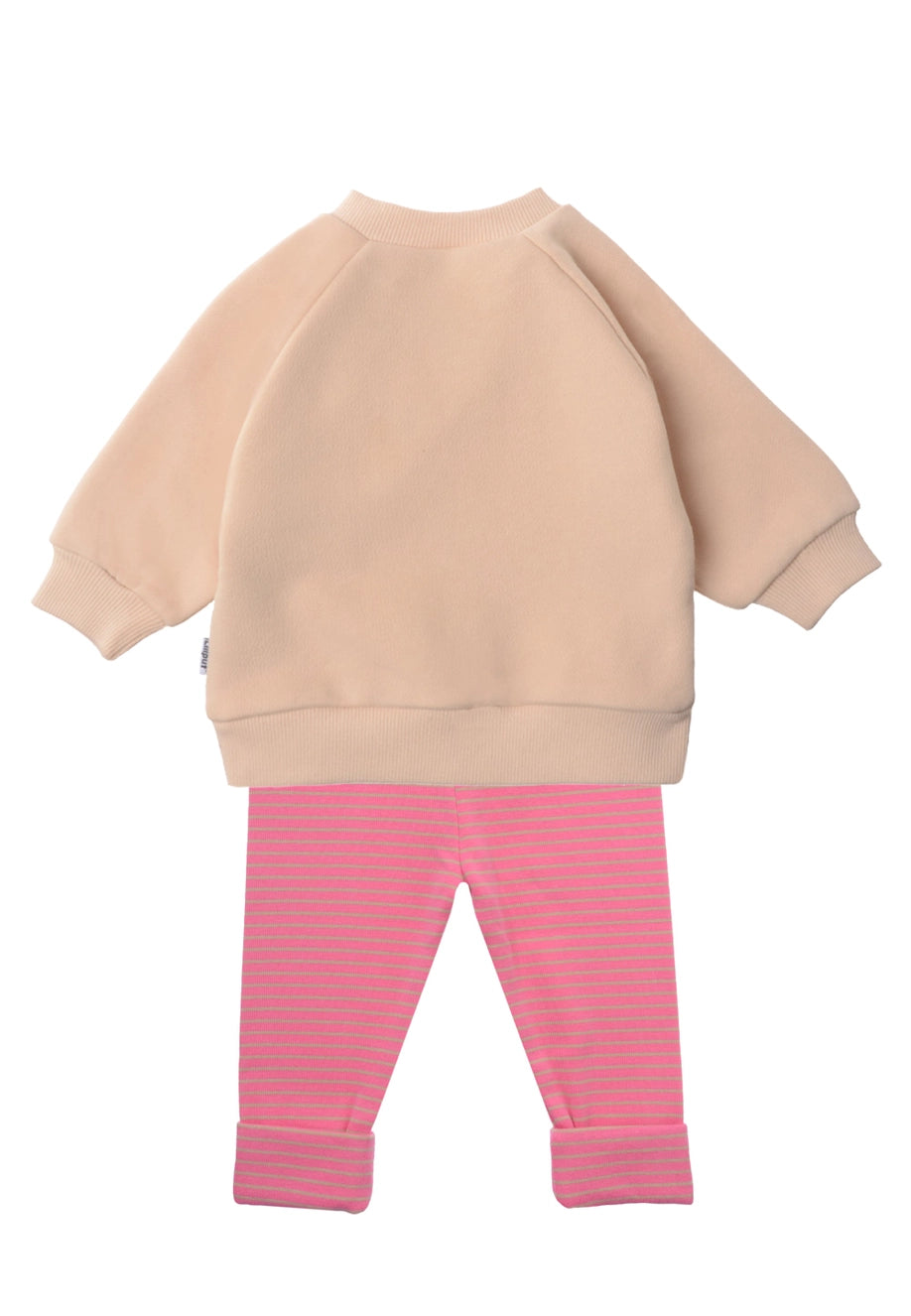 Ensemble 2 pièces avec sweat-shirt "Babys Barista" et leggings