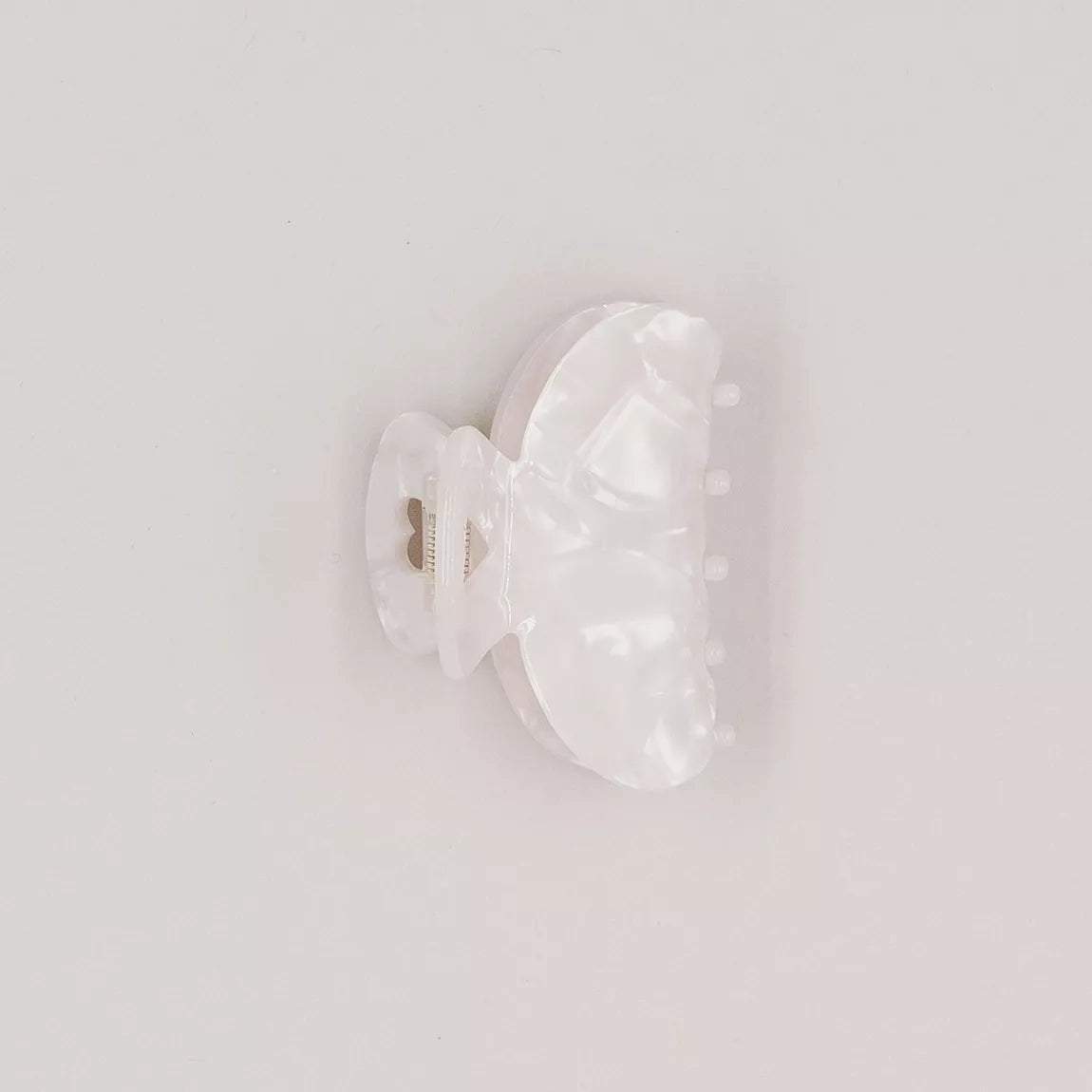 Grande barrette cœur perle