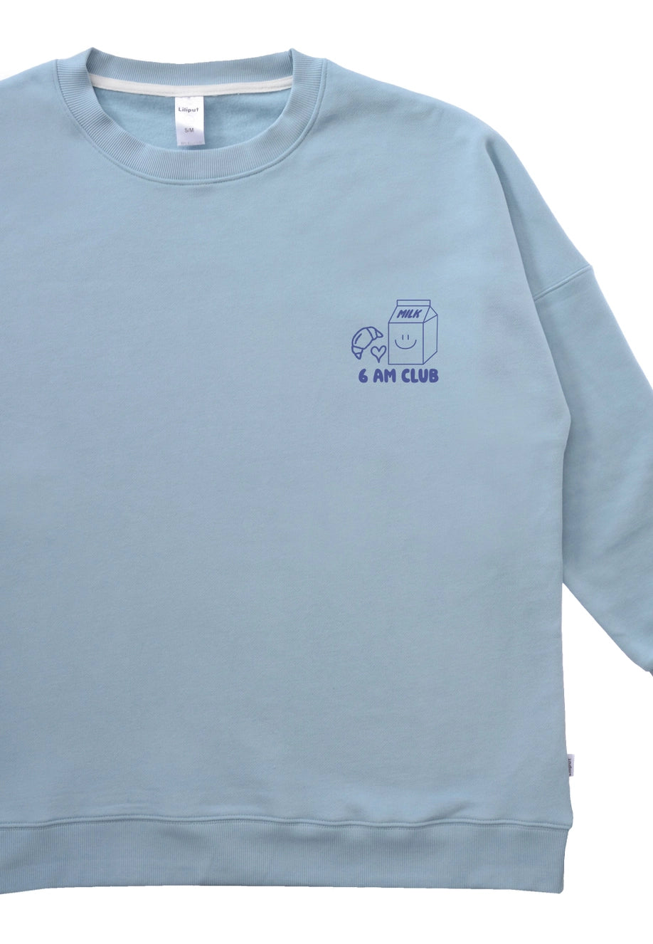 Sweat 6AM Club bleu clair (adulte)