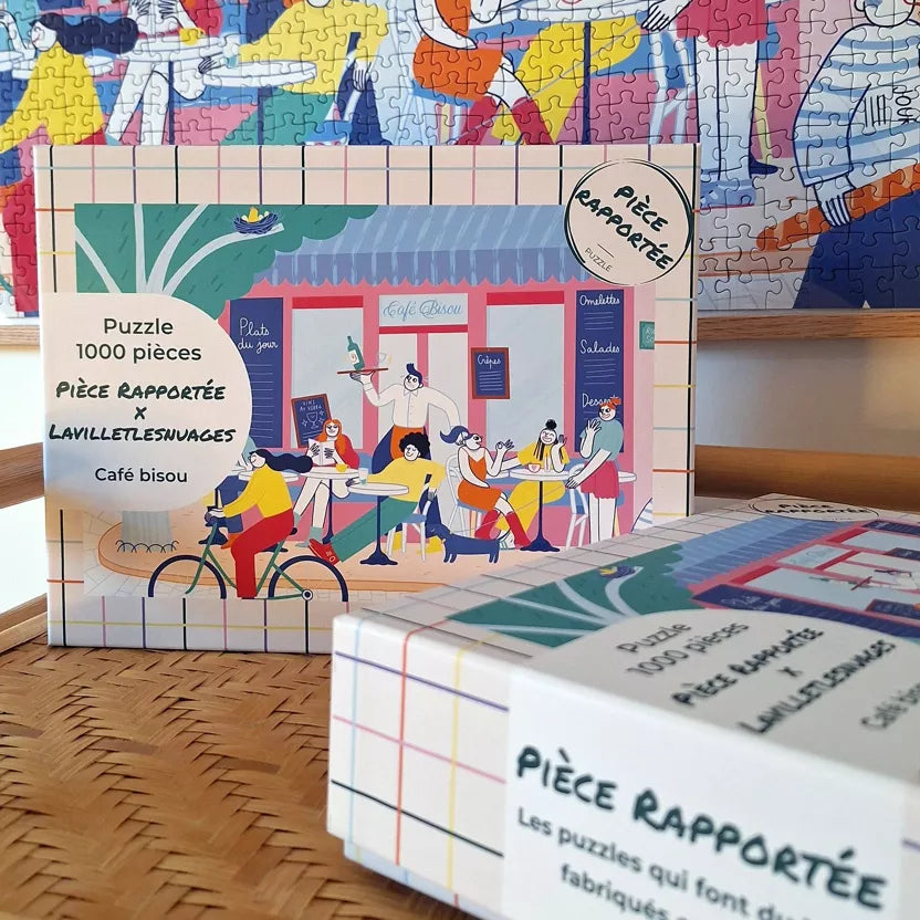 Puzzle 1000 pièces - Café bisou - Margothe