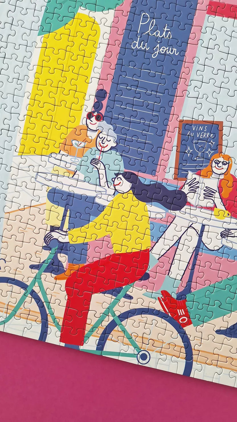 Puzzle 1000 pièces - Café bisou - Margothe