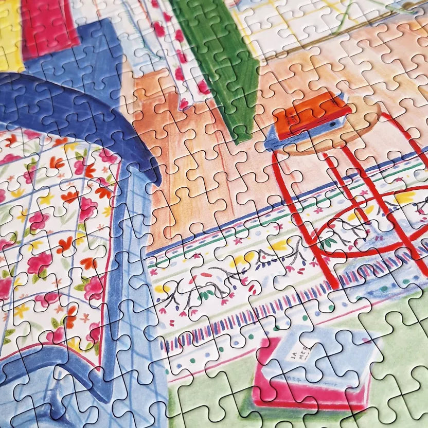 Puzzle 500 pièces - Par la fenêtre, la mer - Margothe