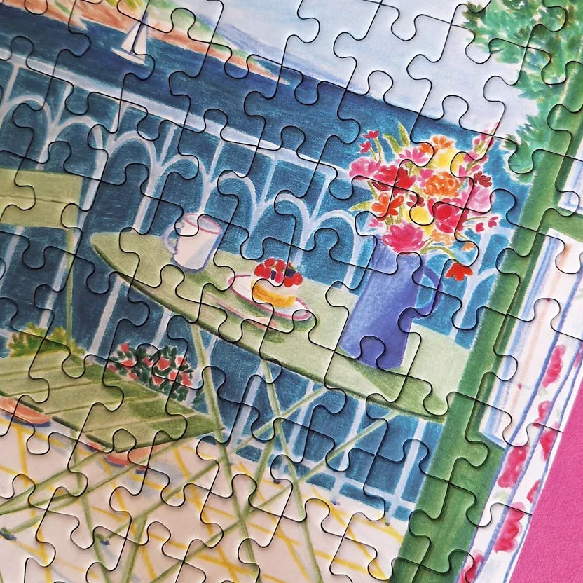 Puzzle 500 pièces - Par la fenêtre, la mer - Margothe