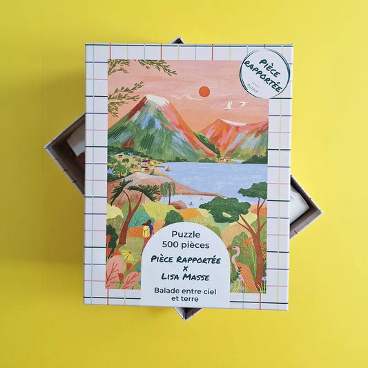 Puzzle 500 pièces - Balade entre ciel et terre - Margothe