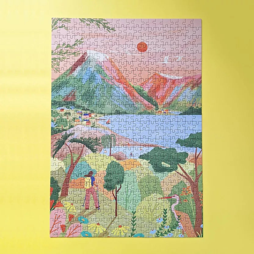 Puzzle 500 pièces - Balade entre ciel et terre - Margothe
