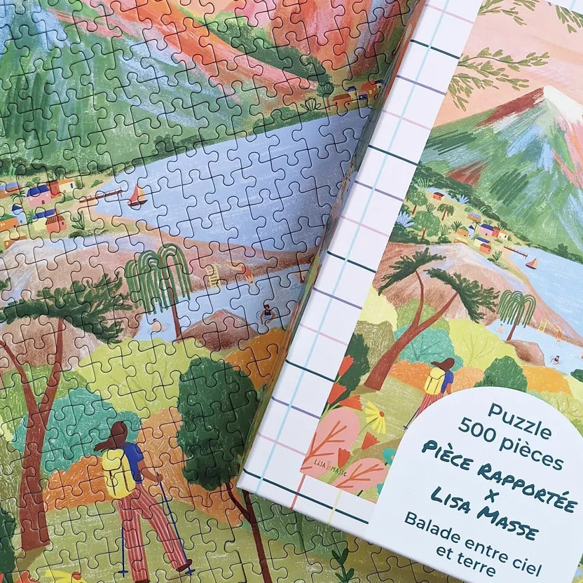 Puzzle 500 pièces - Balade entre ciel et terre - Margothe