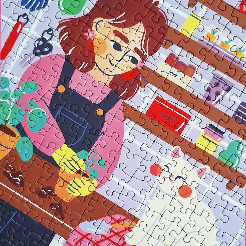 Puzzle 1000 pièces - La serre aux chats - Margothe