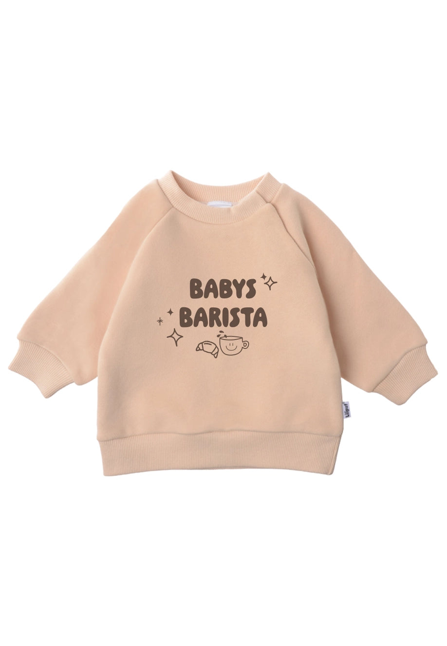 Ensemble avec sweat-shirt et leggings "Baby Barista"