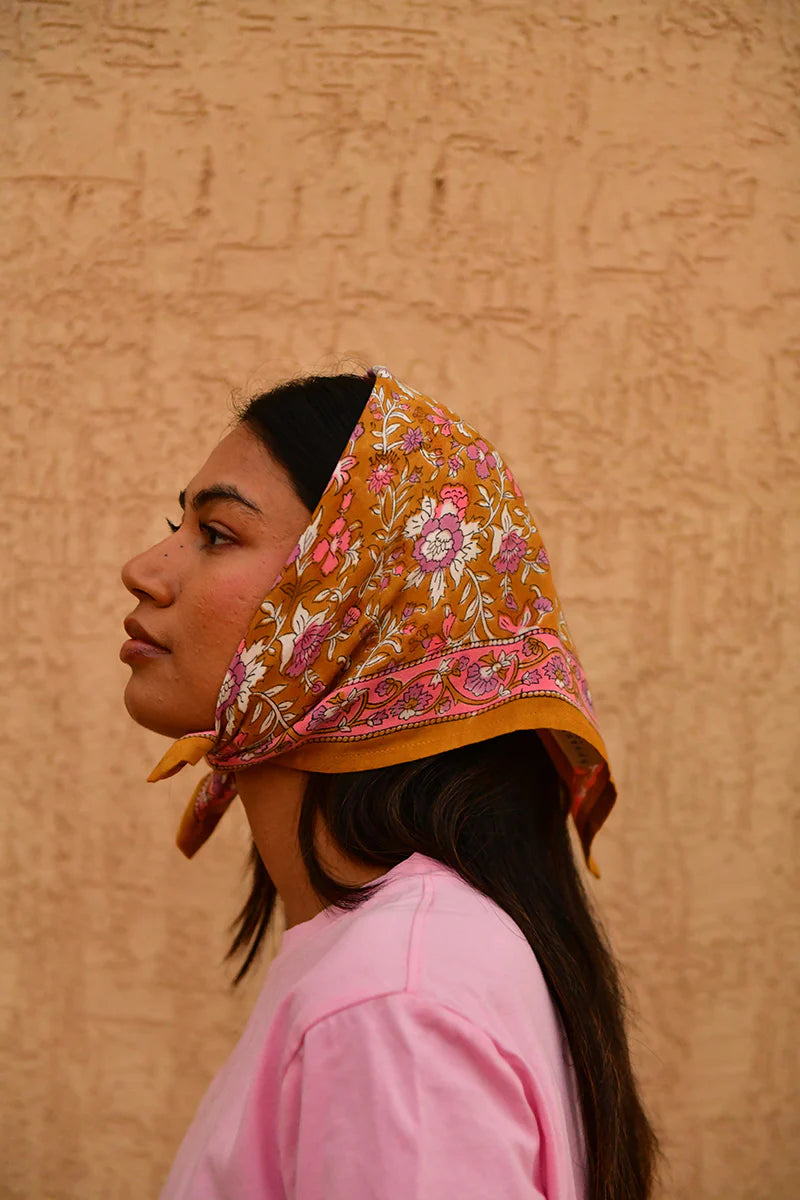 Petit foulard CALYPSO Caramel - Byzantine