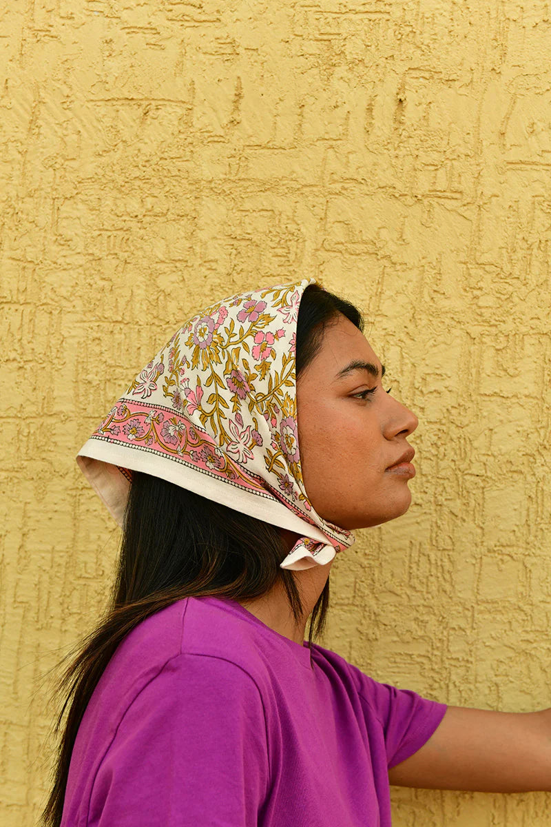 Petit foulard Calypso ecru- Byzantine