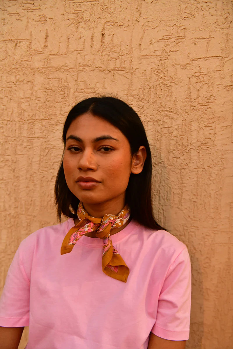 Petit foulard CALYPSO Caramel - Byzantine