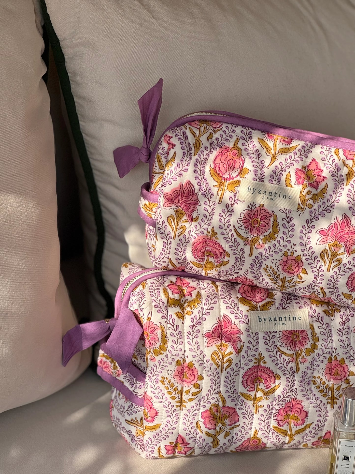 Grande trousse Ephèse rose - Byzantine - Margothe
